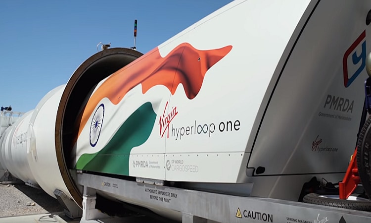 Indian Flag on Hyperloop