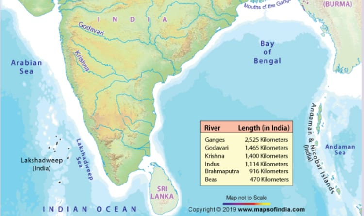 South India River Map Map Of South Indian Rivers | Tombrolonca1970'S Ownd
