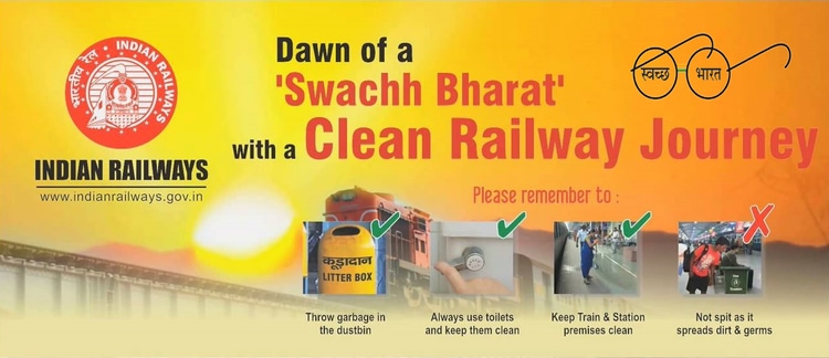 Swachh Railway Station Poster